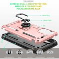 thumbnail image 3 of Compatible for Moto G 5G 2022 Case with HD Screen Protector,  [Military-Grade] 360° Magnetic Ring Holder Kickstand Shockproof Protective Phone Case for Moto G 5G 2022, Rose Gold, 3 of 14