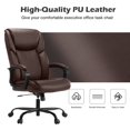 thumbnail image 6 of Breathable Mesh Executive Chair, Adjustable Lumbar Support and Headrest, High Back Office Chair with Wheels, 360° Swivel Computer Chair for Adults, Brown, 6 of 6