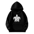 thumbnail image 4 of Tiweut Casual Hoodies for Girls Long Sleeve Hooded Fashion Turtle Printed Loose Fit Sweatshirt Relaxed Fit Blouses 3-4 Y, 4 of 4