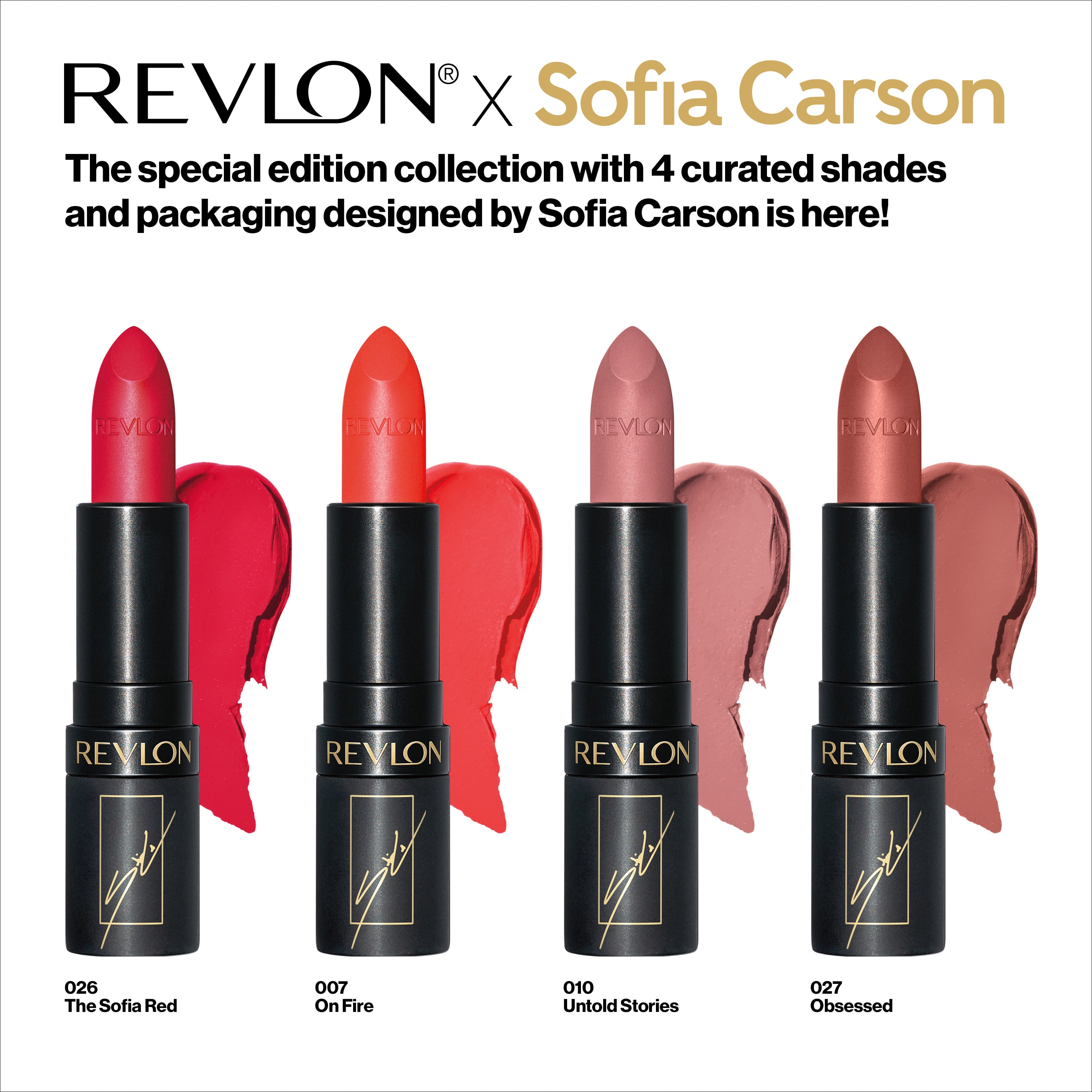 Revlon x Sofia Carson Super Lustrous The Luscious Mattes Untold Stories