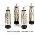thumbnail image 2 of THE CIMPLE CO - RCA Compression Connector for RG6 Coaxial Cable 10 Pack, 2 of 9