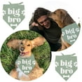 thumbnail image 5 of 1 Pc Big Bro Printed Dog Bandana Green Bone Paw Prints Big Bro Words Puppy Scarf Kerchief Cotton Decorative Pet Bandana Pet Accessories for Pet Dog Lovers 30.7x21.6inch(78x55cm) DIY, 5 of 6