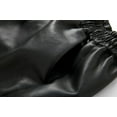 thumbnail image 5 of Baberdicy Women's Pants Women's High Waist Faux Leather Shorts Pu Leather Shorts Shorts for Women Black, 5 of 7