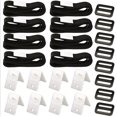 thumbnail image 1 of Kit de correas de fijación de carrete de cubierta solar para piscina para correas de manta solar que incluyen 8 correas de nailon con lengüetas, 8 placas de cable, 8 hebillas, 1 of 5