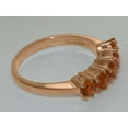 thumbnail image 5 of LBG British Made 9k Rose Gold Natural Citrine Womens Eternity Ring - 33 size options - Size 7.5, 5 of 8