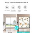 thumbnail image 4 of Window Privacy Film White Floral Stained Glass Window Film Decorative Sun Block Window Cover Rustic Simple Pastoral Spring Flowers Window Clings Static Adhesive Sticker for Bathroom 35.4"x78.7", 4 of 7