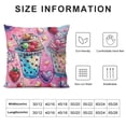 thumbnail image 5 of Orinice Hearts Graphic Decorative Cushion Throw Pillow Cover Short Plush Summer Pillowcase 1PC 20x20in, 5 of 5