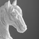 thumbnail image 4 of Estatua de cabeza de caballo, figura de animal, escultura, decoración de caballo para estantes de dormitorio L, 4 of 5