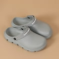 thumbnail image 4 of MIASHUI Womens Lightweight Clogs Outdoor Beach Shoes Casual Platform Slippers,Grey,8.5, 4 of 8
