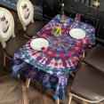 thumbnail image 2 of Rectangle Waterproof Tablecloth 60×102 Inch, Bohemia Style Reusable Indoor/Outdoor Durable Table Cover for Party Kitchen Dinner Room Decor, 2 of 6
