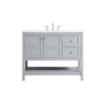 thumbnail image 3 of 42 inch Single Bathroom Vanity in Gray, 3 of 8