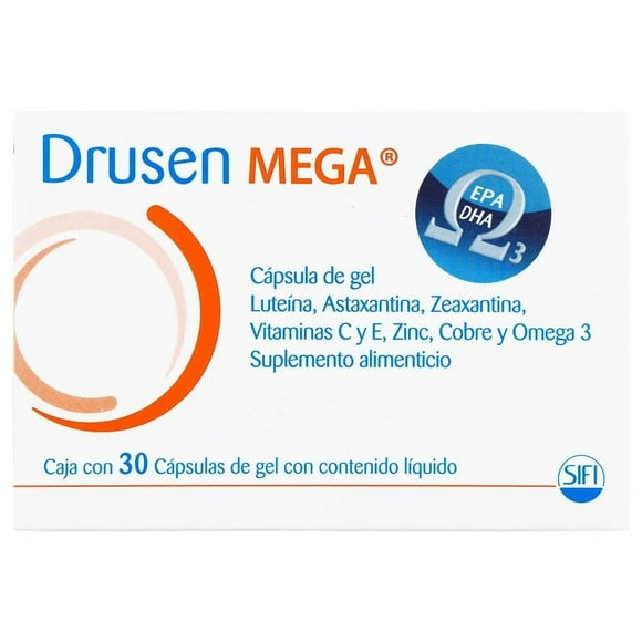 Suplemento Alimenticio Drusen Mega 30 Cápsulas