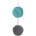 thumbnail image 1 of Soft Ball Hand Towel Hanging Cleaning Cloth Grey (2pcs), 1 of 5
