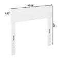 thumbnail image 4 of AFI Boston Contemporary Modern Solid Wood Twin Headboard in White, 4 of 5