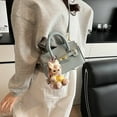 thumbnail image 4 of Bolso de mano de moda con textura de alta calidad para mujer, nuevo bolso bandolera con estampado de lichi, elegante y combinable, 2025, 4 of 5