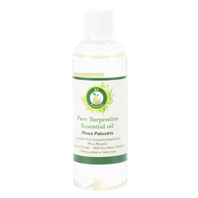 Turpentine Essential Oil Pinus Palustris For Painting Turpentine Oil For Pain Relief Pure Natural Steam Distilled 200ml 6.76oz By R V Essential