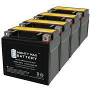 YTZ7S 12V 6AH Replacement Battery compatible with Honda SH 125 a I - 15 - 4 Pack