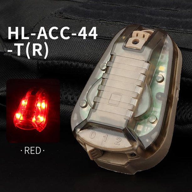 Luz de señal portátil para casco, lámpara de cabeza estroboscópica multiusos, herramienta de supervivencia para acampada