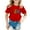 Red, variant on Printed T-Shirt, Casual Comfort Top for Boys & Girls (3-9 Y), Funny Letter Print Country Music Football Fans Tee Red 110