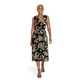thumbnail image 2 of Time and Tru Women’s Sleeveless V-Neck Cotton Midi Dress, Sizes XS-XXXL, 2 of 5
