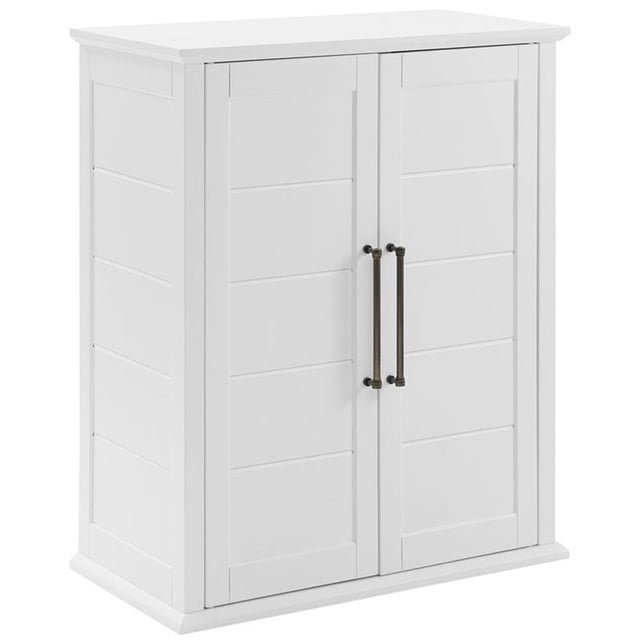 Pemberly Row Garde-Manger Empilable en Bois Style Ferme Blanc