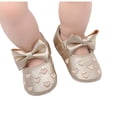 thumbnail image 7 of hengsof Infant Girls Soft Sole First Walking Shoes with Adorable Bow, Breathable Non Slip Crib Shoes for Babies 0-12 Months, Spring Fall Baby Girl Princess Shoes, 7 of 7