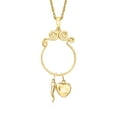 thumbnail image 5 of Ross-Simons 18kt Gold Over Sterling Scrolled Charm Holder Pendant, Women's, Adult, 5 of 6