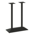 thumbnail image 2 of Flash Furniture 27"W x 15"D Indoor/Outdoor Dining Height Double Column Table Base for 30" x 48" Table Tops, Black, 2 of 9