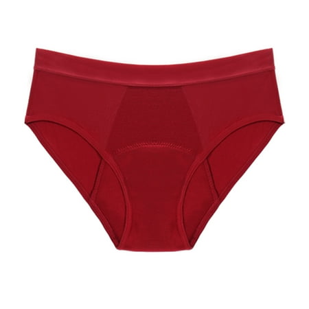 

ZMHEGW 6 Packs Womens Underwear Tummy Control Breathable Absorbent Menstrual Mid Waist Leak Proof Four Layer Technology No More Disposable Pads Can Be Machine Hand Washed Uick Drying Panties
