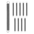 thumbnail image 1 of Uxcell Paquete de 10 Resortes de Extensión, Longitud de 60mm, Diámetro de 5mm, Resorte de Tensión de Acero Inoxidable 304 [Tono Plateado, Tamaño de Alambre de 0.5mm], 1 of 6