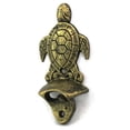 thumbnail image 6 of Hampton Nautical Wall Mounted Turtle 6"-Vintage Cast Iron Sea Life Decor Bottle Opener, 6 of 7
