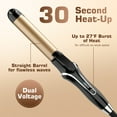 thumbnail image 6 of Ceramic Hair Straightener and Curler 2 in 1 - Curling Iron 1.25 In , Adjustable Temp 450°F, Dual Voltage, Anti-Tangle Barrel for Salon Shine, Frizz-Free Curls & Straight Styles for All Hair, 6 of 12