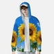 thumbnail image 2 of Fotbe Blue Sky Sunflower Chaqueta con Protección Solar UPF 50+ para Hombre y Mujer, Camisa con Capucha y Bolsillos-XX-Large, 2 of 7