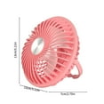 thumbnail image 3 of ChicYu USB Rechargeable Fan Multi Function Silent Desktop Hanging Small Ceiling Fan Cool Device Adjustable Airflow System Compact Installation Versatile Mounting, 3 of 5