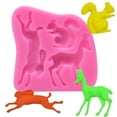 Forest Animals Cake Molds Silicone Fondant Molds Silicone Baking Mold