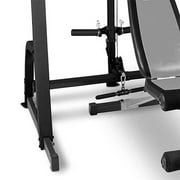 Marcy Home Gym Fitness Deluxe Cage System Machine with Weight Lifting Bench