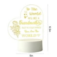 thumbnail image 3 of SHENGXINY Home Decor Clearance Mother'S Day Gift-Led Acrylic 3D Mother'S Day Greeting Gift Light, Acrylic Greeting Mother'S Day Gift Atmosphere Light (White Warm Light), 3 of 6