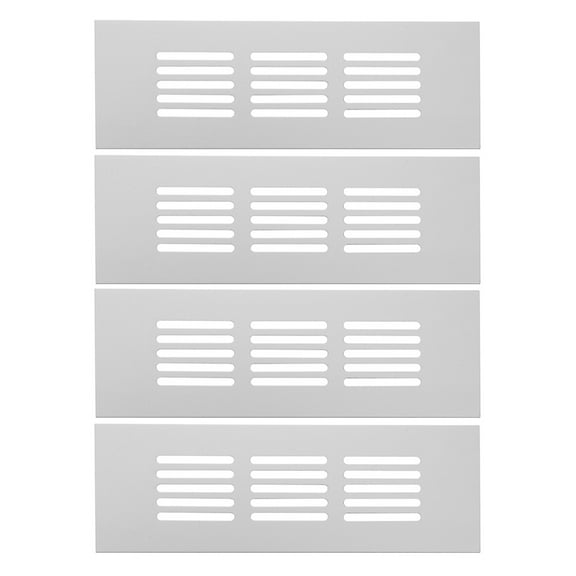 Hytrove Mesh Air Vent Louvered Aluminium Alloy Silver