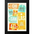 thumbnail image 2 of Studio, Sd Graphics 13x18 Black Modern Framed Museum Art Print Titled - City Tags I, 2 of 5