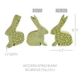 thumbnail image 3 of VHC Brands Bunny Hop Wooden Sitting Bunny in Green Enamel 5.5x8.5, Spring Decorations, Home and Table Decor, Spring and Easter Figurines, 3 of 4