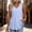 Light Blue, variant on Long Tank Tops for Women Linen V Neck Pleated Sleeveless Strap Tops Summer Tops