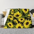 thumbnail image 1 of Balery Sunflowers In Vintage Manta de Franela con Dibujo, Lujo Ultra Suave y Cálido, Antipelusa y Resistente a las Arrugas para Cama, Sofá, Camping -60"x50", 1 of 6