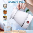 thumbnail image 4 of Mini Travel Kettle, Silicone Electric Kettle, Tea and Coffee Maker, Portable Coffee Maker with Separable Power Cord for Outdoor Hiking and Camping, 4 of 6