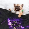 thumbnail image 3 of Lsque Geometry Dash Pattern Waterproof Throw Blanket Pet Blanket for Dogs & Indoor Cats, Washable - Shaggy Plush Calming Long Faux Fur & Velvet Dog Blanket -, 3 of 8