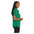 thumbnail image 3 of Port Authority Women's Short Sleeve Silk Touch Classic Polo Shirt Kelly Green Medium, 3 of 4