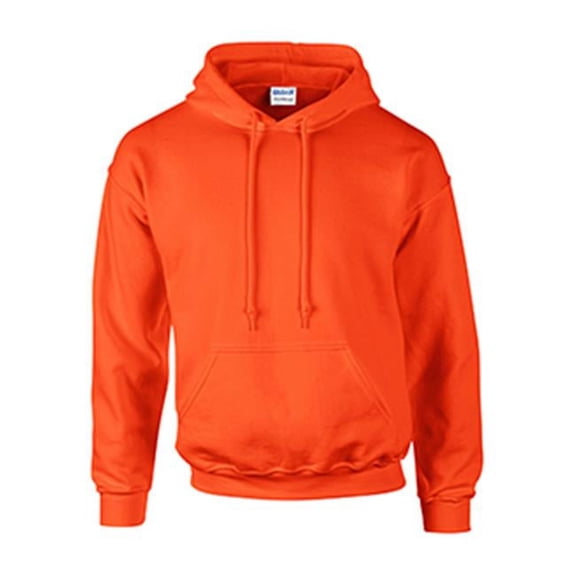 Gildan G12500 Dryblend Adult Hooded Sweatshirt - Safety Orange - Large