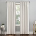 thumbnail image 2 of Home Soft Things Dodoma Linen Blended Curtain Set 2 Panels with 2 tiebacks - Beige - 38" x 84", 2 of 5