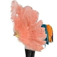 thumbnail image 4 of 2 Size Retro Large Ostrich Feather Fan Red Dance Fans Party Wedding Stage Show Props 13Bones, 4 of 6