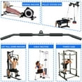 thumbnail image 5 of Rotating Lat Pull Down Bar 39.4'' Lat Pulldown Attachments for Pulley System Gym Cable Machine LAT Pull Down Machine, Lat Bar Pulldown Bar Cable Machine Attachment Cable Attachments for Gym, 5 of 7