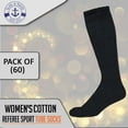 thumbnail image 2 of Yacht & Smith 26 Inch Wholesale Women's Tube Socks, Women's Cotton Referee Sport Socks Size 9-11, 2 of 7